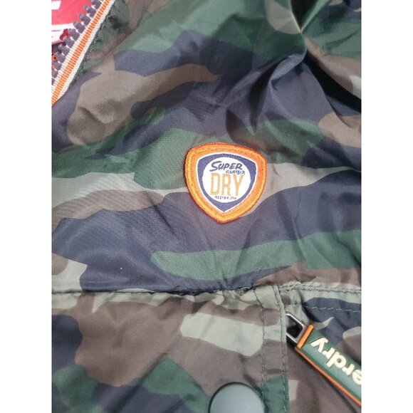 Superdry Sport Japan Camouflage Windbreaker Jacket Size XXL - Picture 4 of 15
